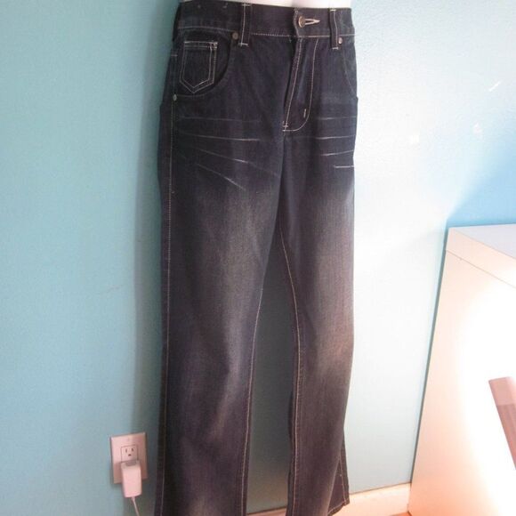 Mens Ranger Jeans 100% Cotton Size 30 X 32 Dark Wash Like New - Picture 10 of 11